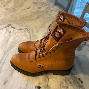 Steal Toe Justin Work Boots size 10.5